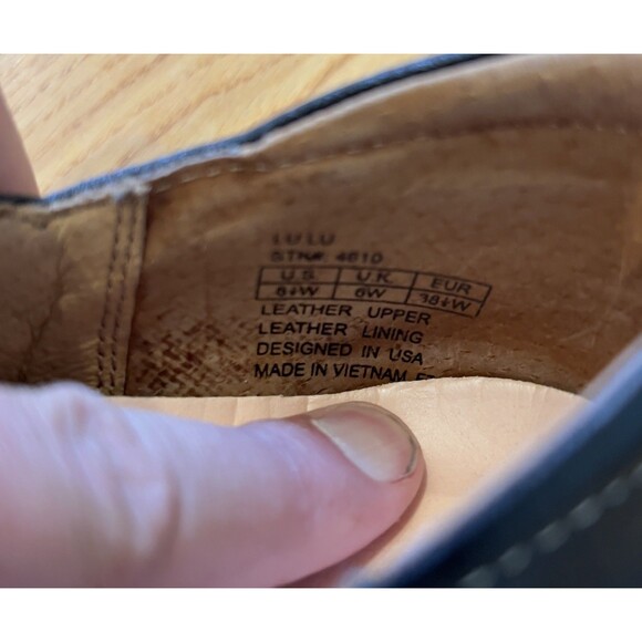 Dr Comfort Lu Lu Shoes Womens Size 8.5W Black Leather Slip On Orthopedic Comfort - Picture 7 of 7